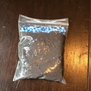 Fluffy black licorice slime